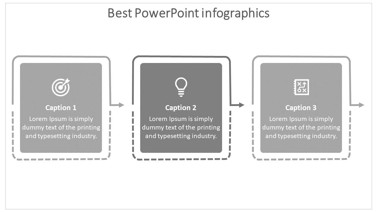 Free - Effective Best PowerPoint Infographics In Grey Color
